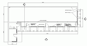 floor plan with windows and doors