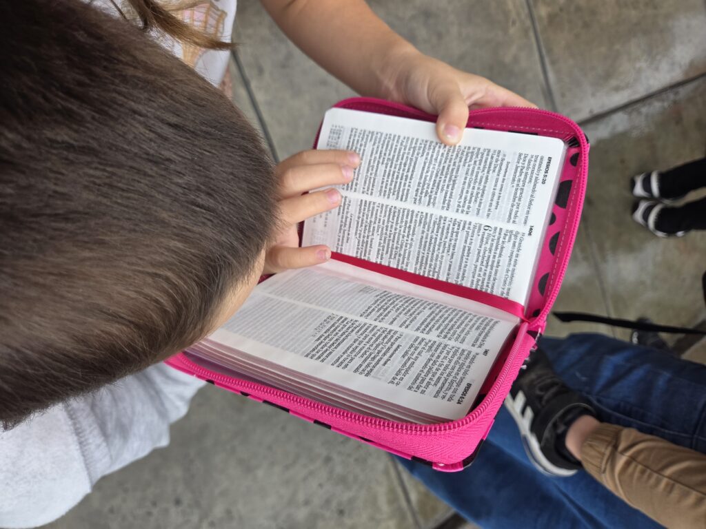 Bible, Rachel on mission in Lima